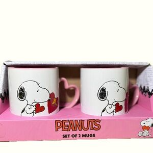 💞 💕 💓Snoopy Valentine Set Of 2 Mugs💞💕💗